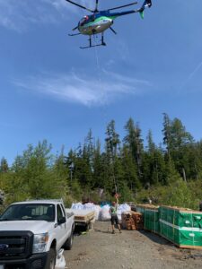 WCT Guardian Cabin staging area
